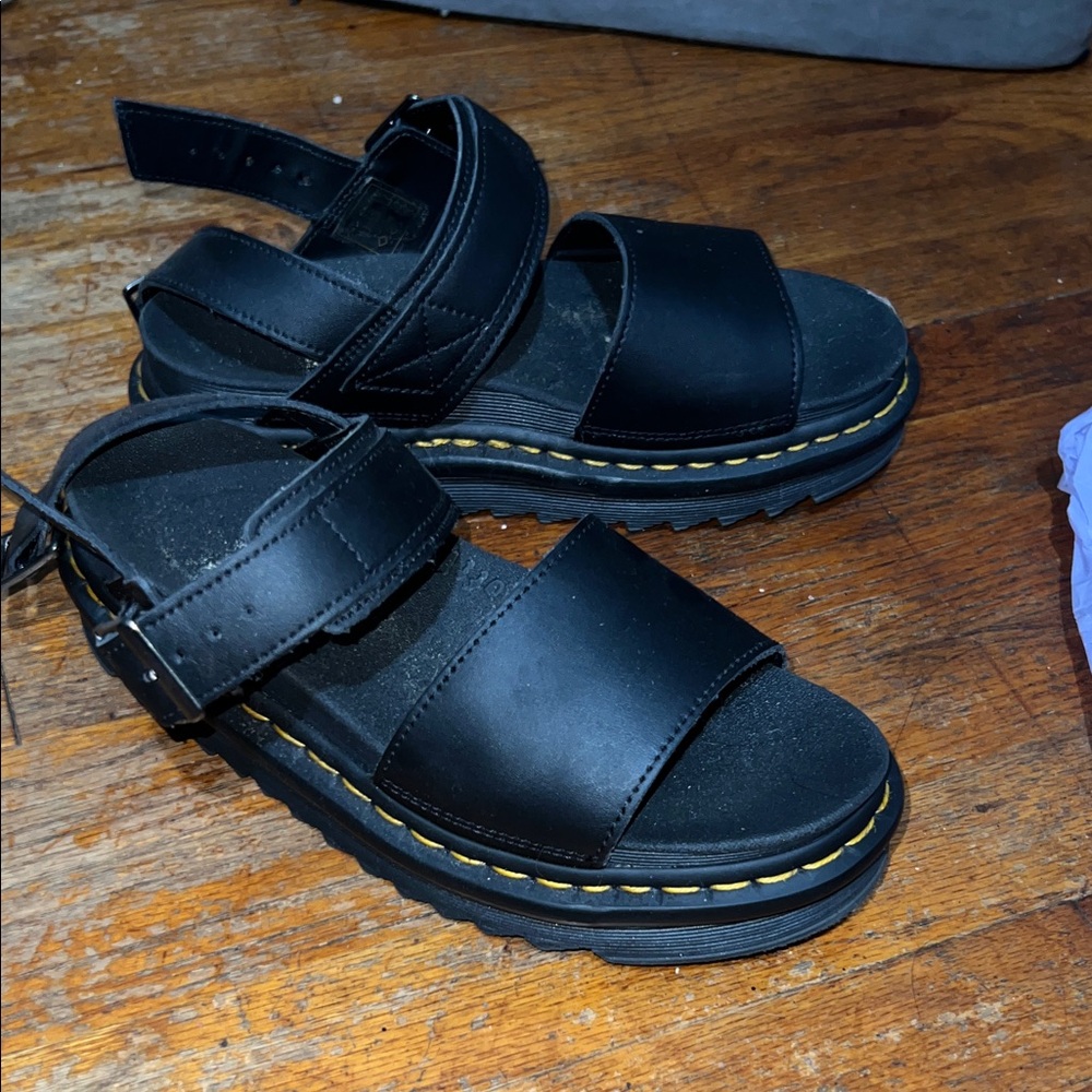 Dr. Martens Black Sandals